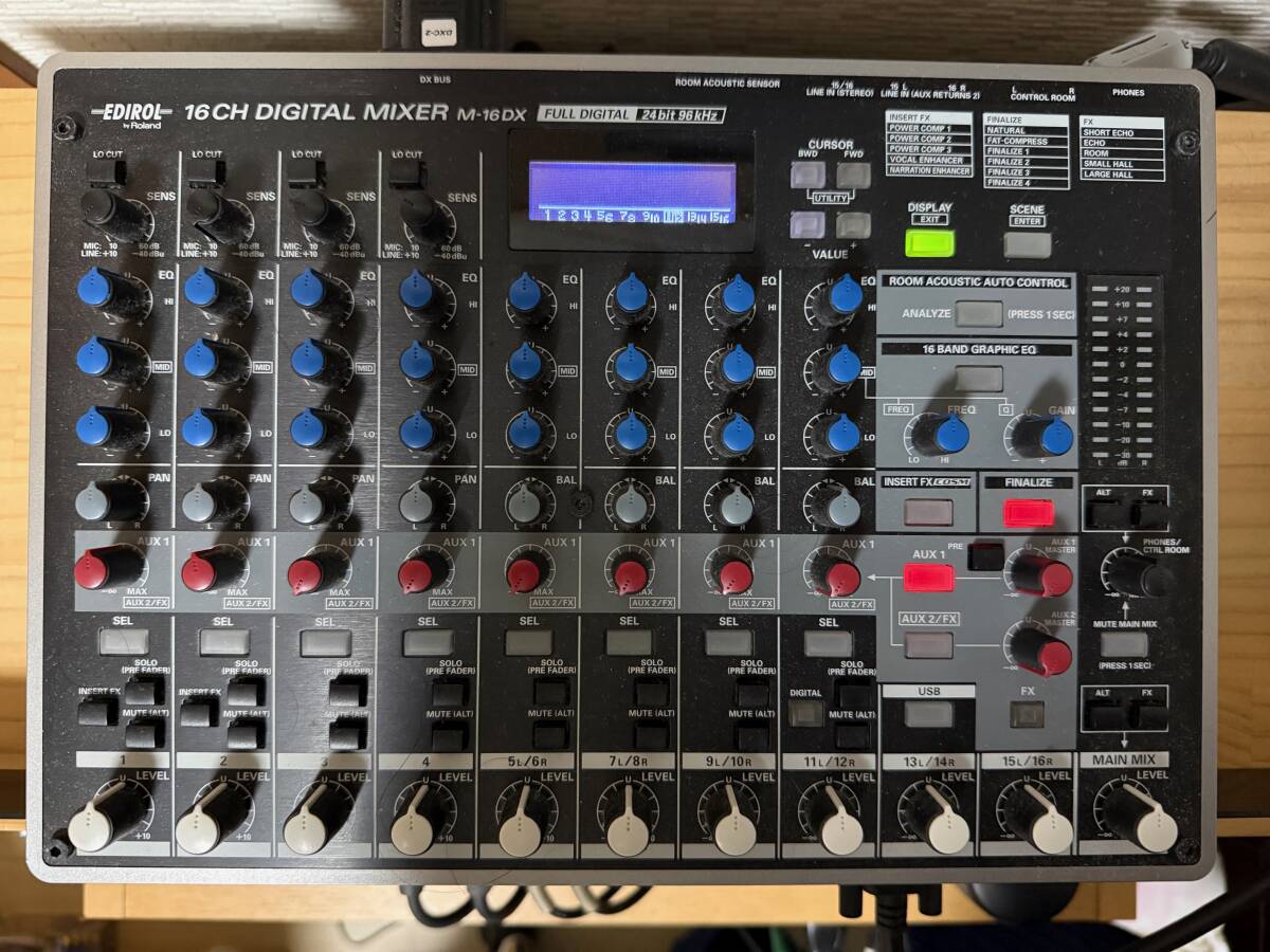EDIROL by Roland M-16DX 16CH DIGITAL MIXER 中古動作品_画像3