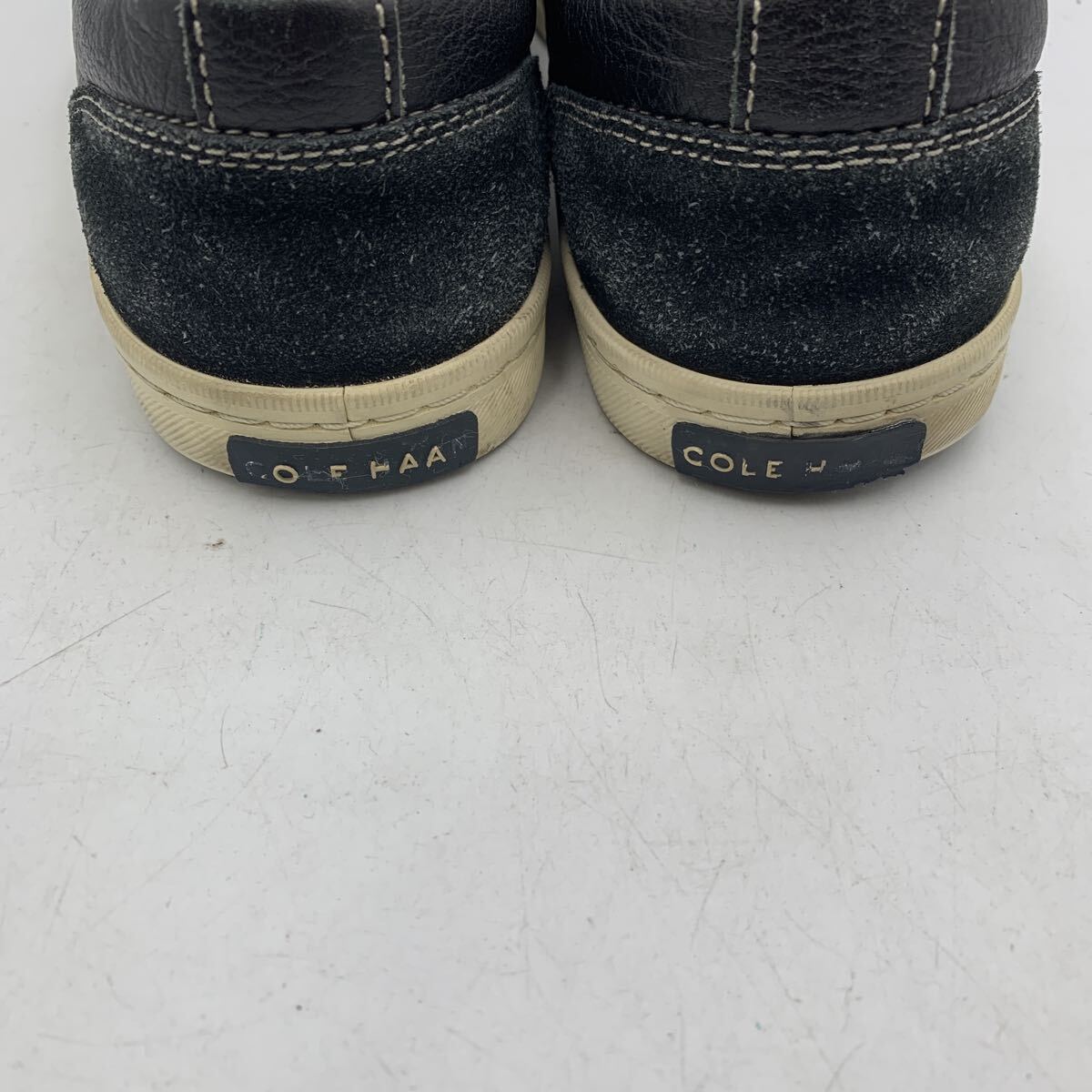 W487 COLE HAAN ZEROGRAND コールハーン ゼログランド メンズ レザー スリッポン スニーカー US9M 約 27cm ブラック_画像6