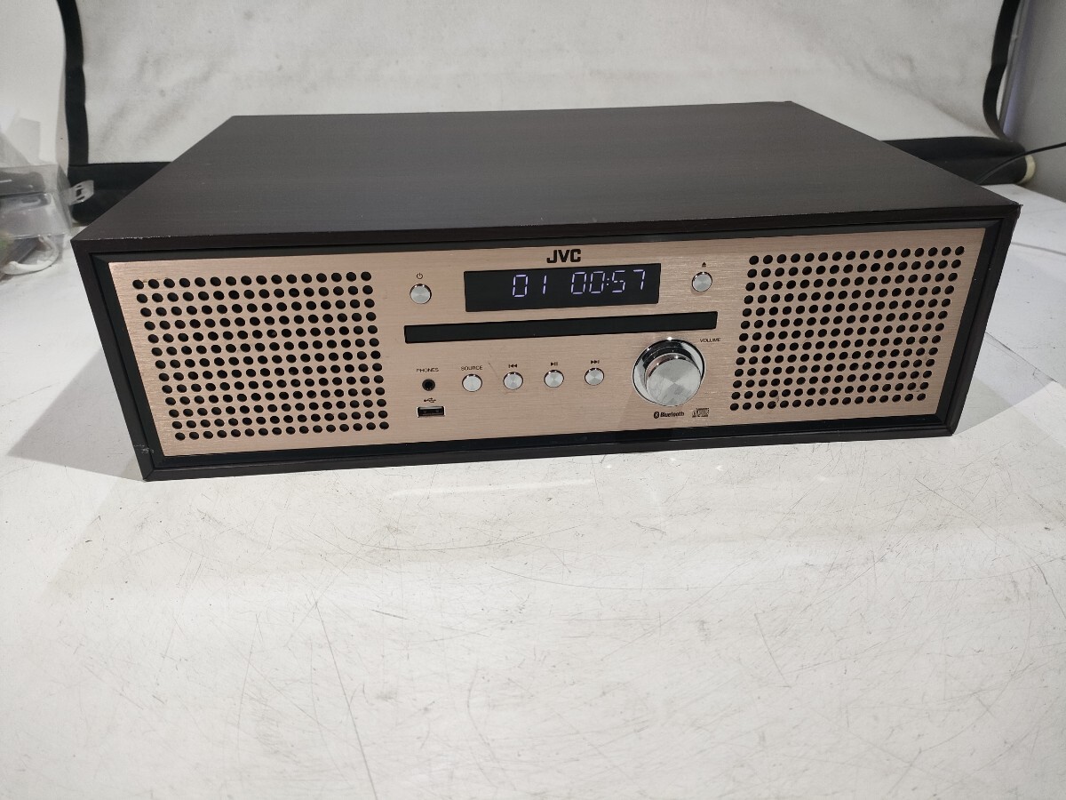 管173(2025年製. 通電再生確認、即発送) JVC コンパクトコンポーネントシステム NX-W30 ケンウッド ミニコンポ CD ラジオ Bluetooth_画像1