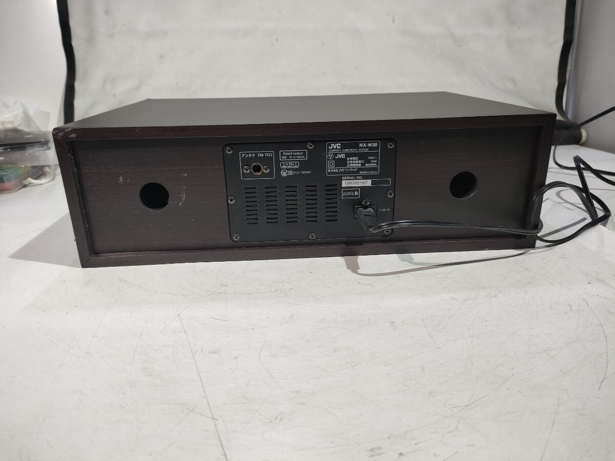 管173(2025年製. 通電再生確認、即発送) JVC コンパクトコンポーネントシステム NX-W30 ケンウッド ミニコンポ CD ラジオ Bluetooth_画像7