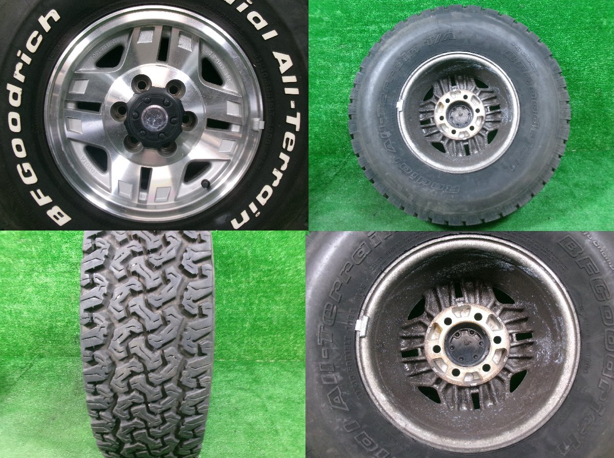 トヨタ アルミ ホイール 7JJ 6穴 PCD:139.7 ハイラックスサーフ 70 78 ランクルプラド 30×10.50R 15LT 4本_画像9