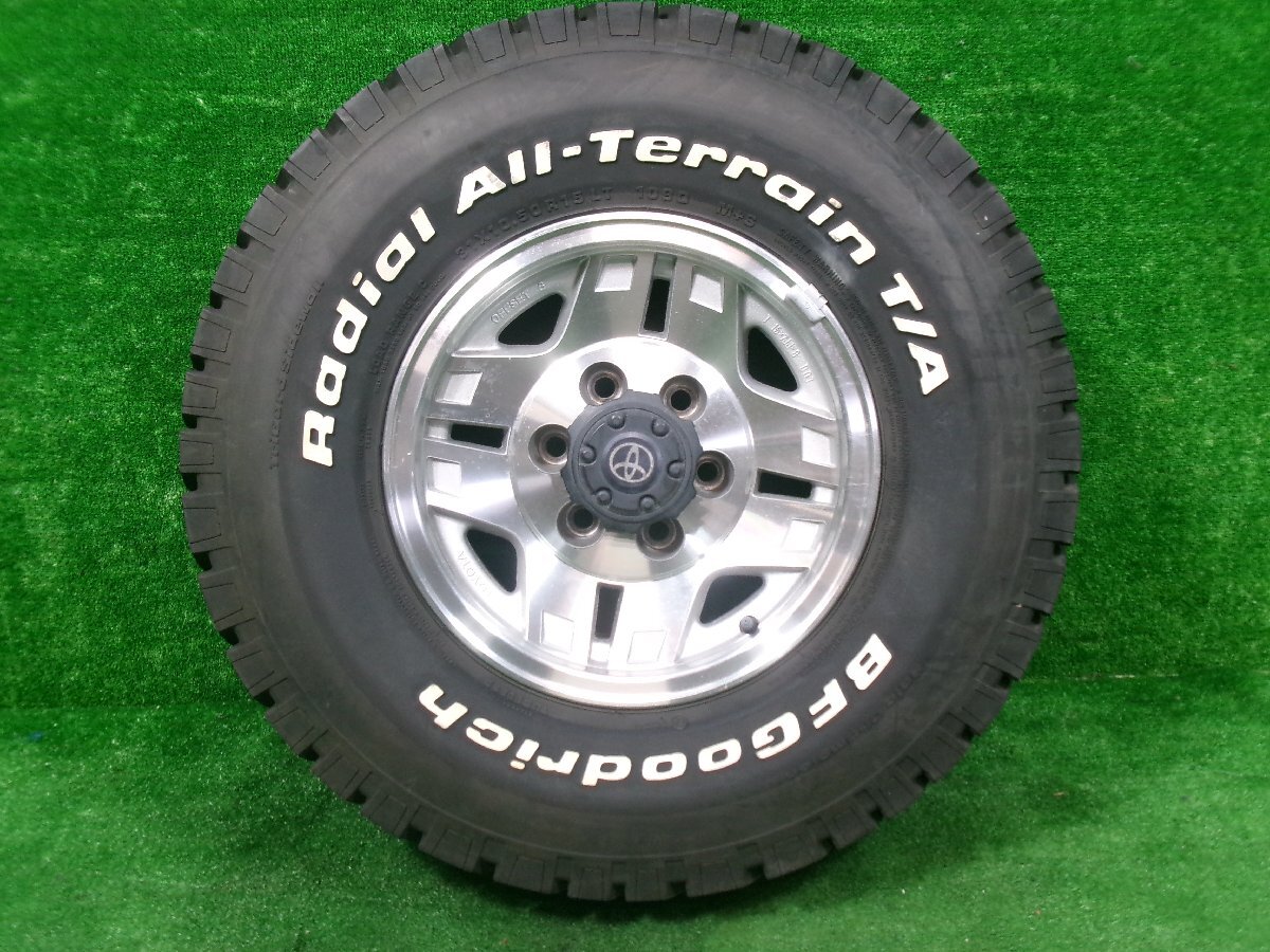 トヨタ アルミ ホイール 7JJ 6穴 PCD:139.7 ハイラックスサーフ 70 78 ランクルプラド 30×10.50R 15LT 4本_画像4