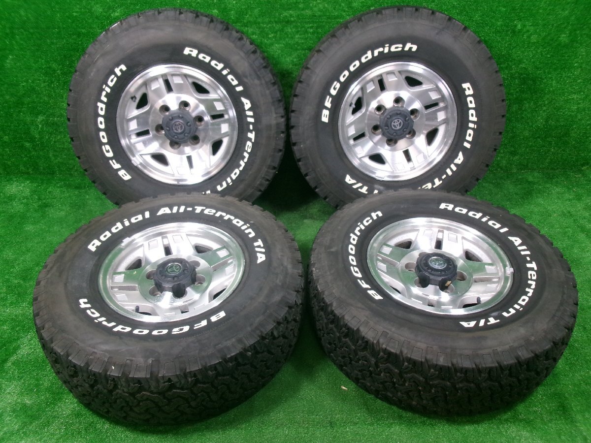 トヨタ アルミ ホイール 7JJ 6穴 PCD:139.7 ハイラックスサーフ 70 78 ランクルプラド 30×10.50R 15LT 4本_画像1