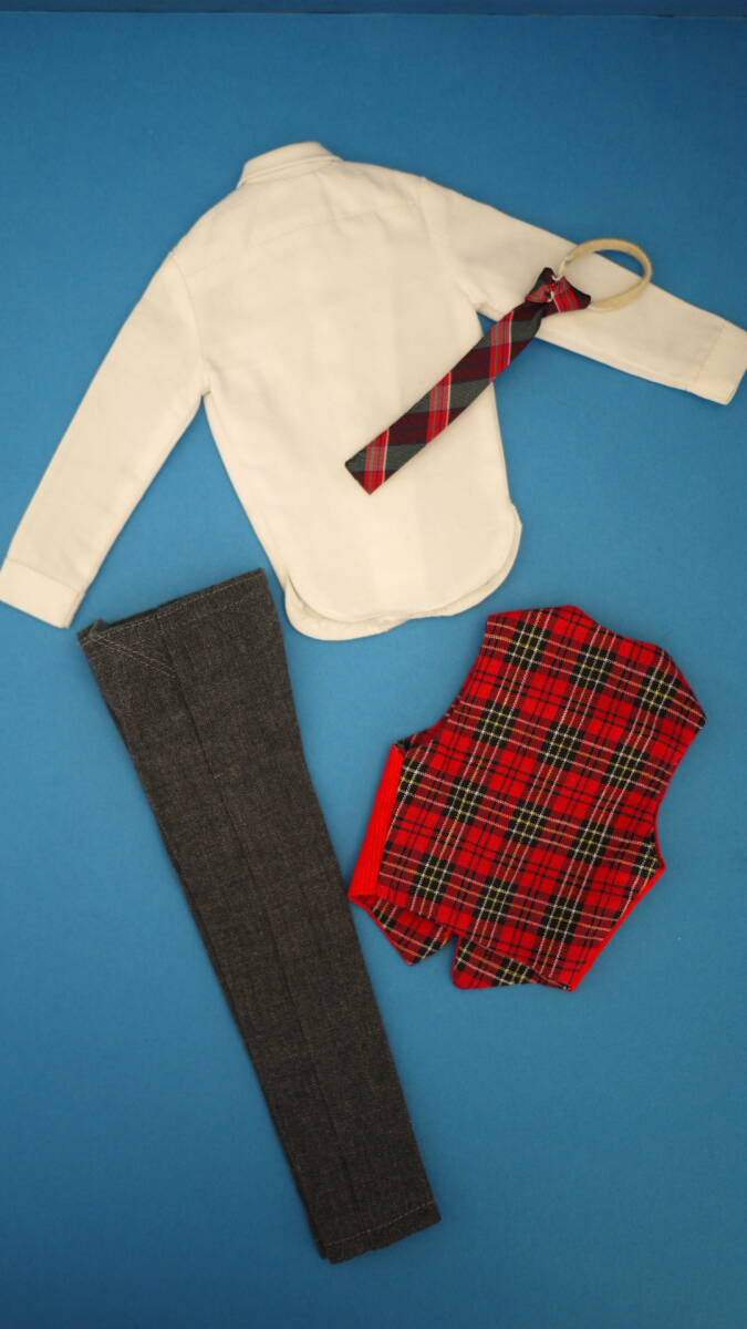 No Doll 040* ヴィンテージ　ケン　アウトフィット Vest＋#786 Saturday Dateシャツ・スラックス・ネクタイ ニアミント_画像3