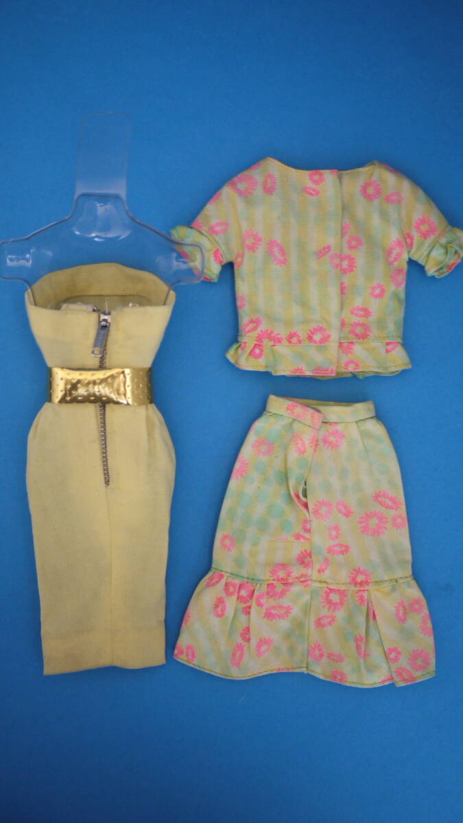 No Doll 049* ヴィンテージ　バービー　アウトフィット　#987 Oraange Blossom＋カラーマジックスカートスーツ＋オリジナルベルト_画像3