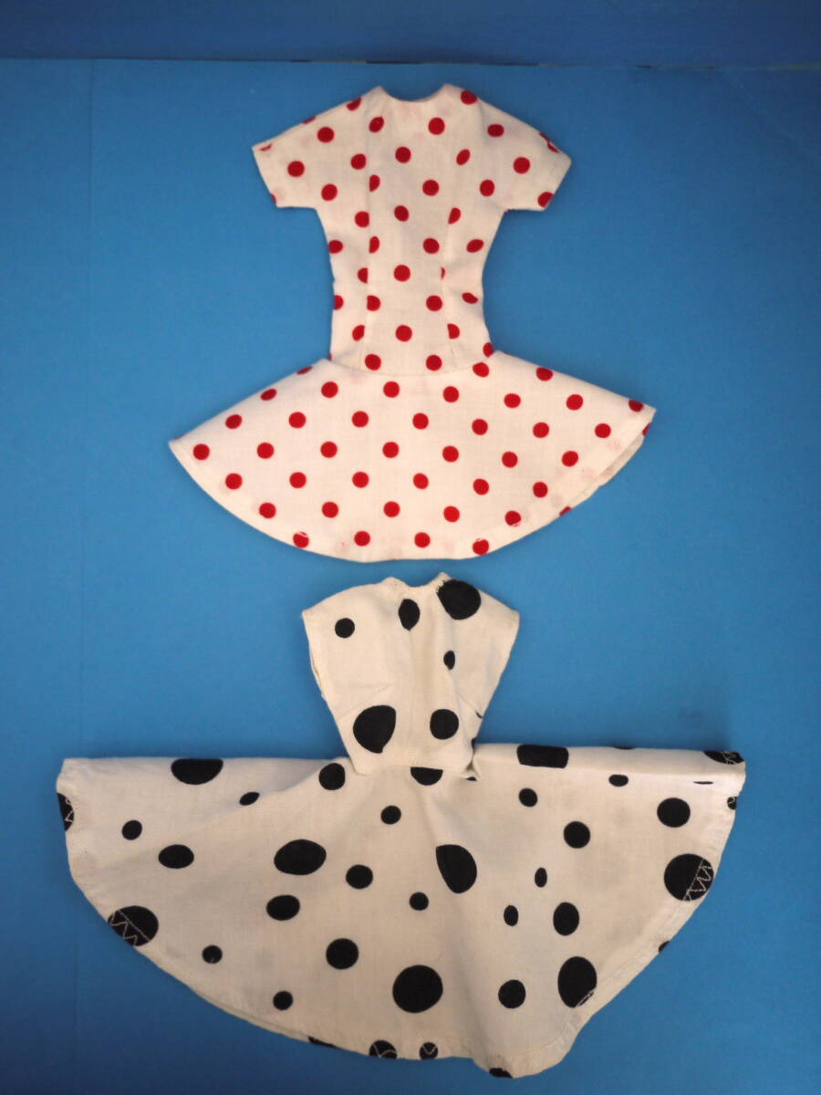 No Doll 050* ヴィンテージ　バービーサイズ　マミーメイドドレス2着_画像2