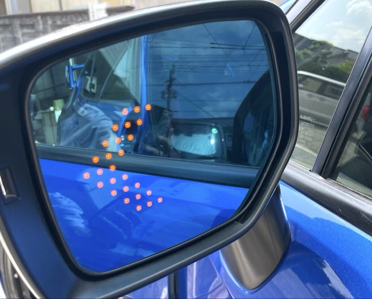 AXIS-PARTSスバルレヴォーグVM WRXsti WRXs4 XV LED付きブルードアミラーAタイプ_画像1