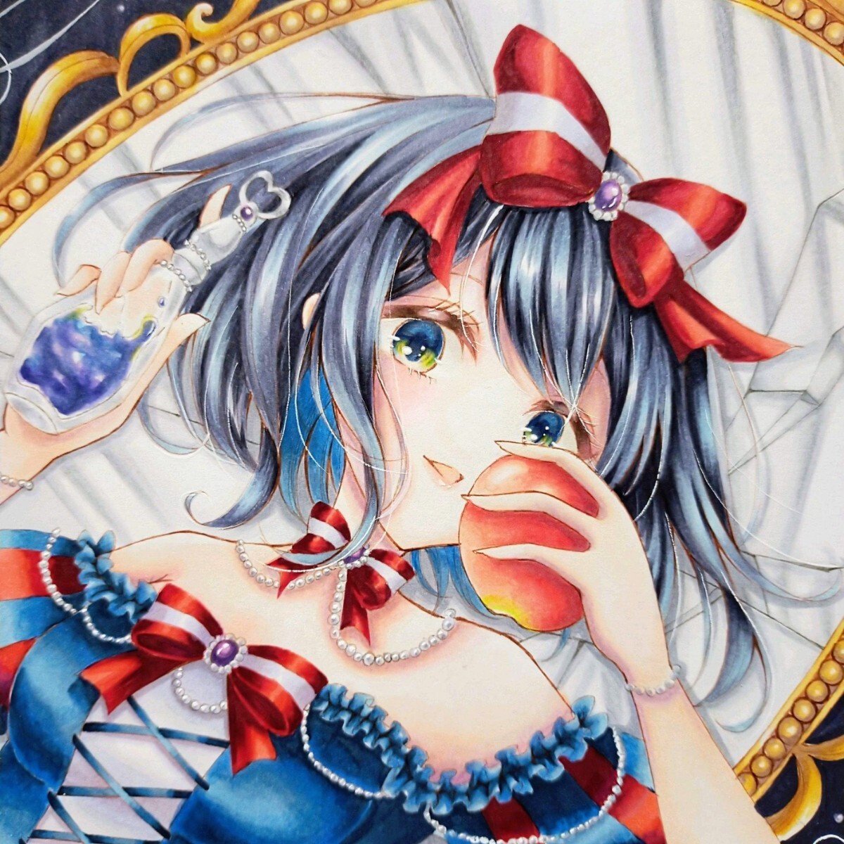  ручные иллюстрации A5 размер ko pick оригинал девочка Белоснежка snow белый 