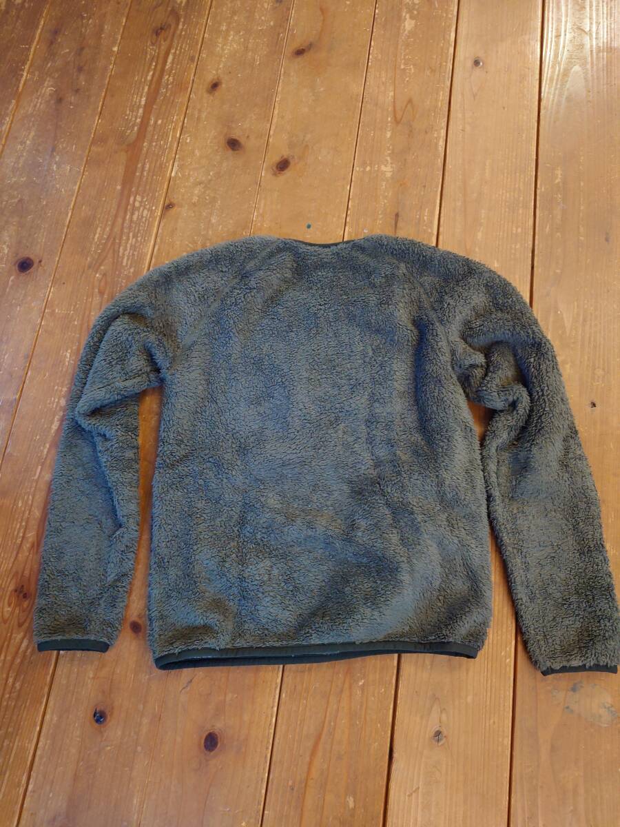 Patagonia M's Los Gatos Crew メンズ ロスガトスクルー フリース ボア スウェット カーキ色 size S クルーネック プルオーバー_画像2