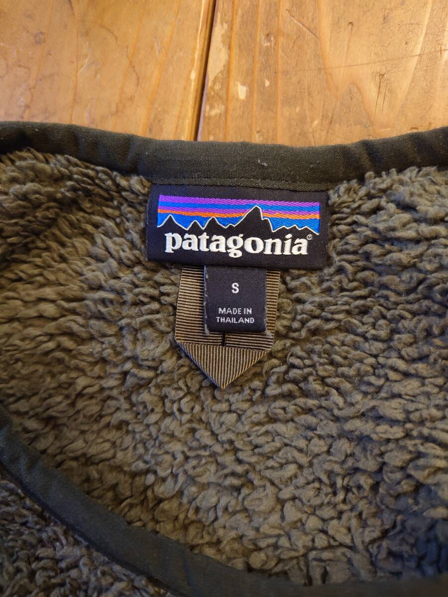 Patagonia M's Los Gatos Crew メンズ ロスガトスクルー フリース ボア スウェット カーキ色 size S クルーネック プルオーバー_画像3