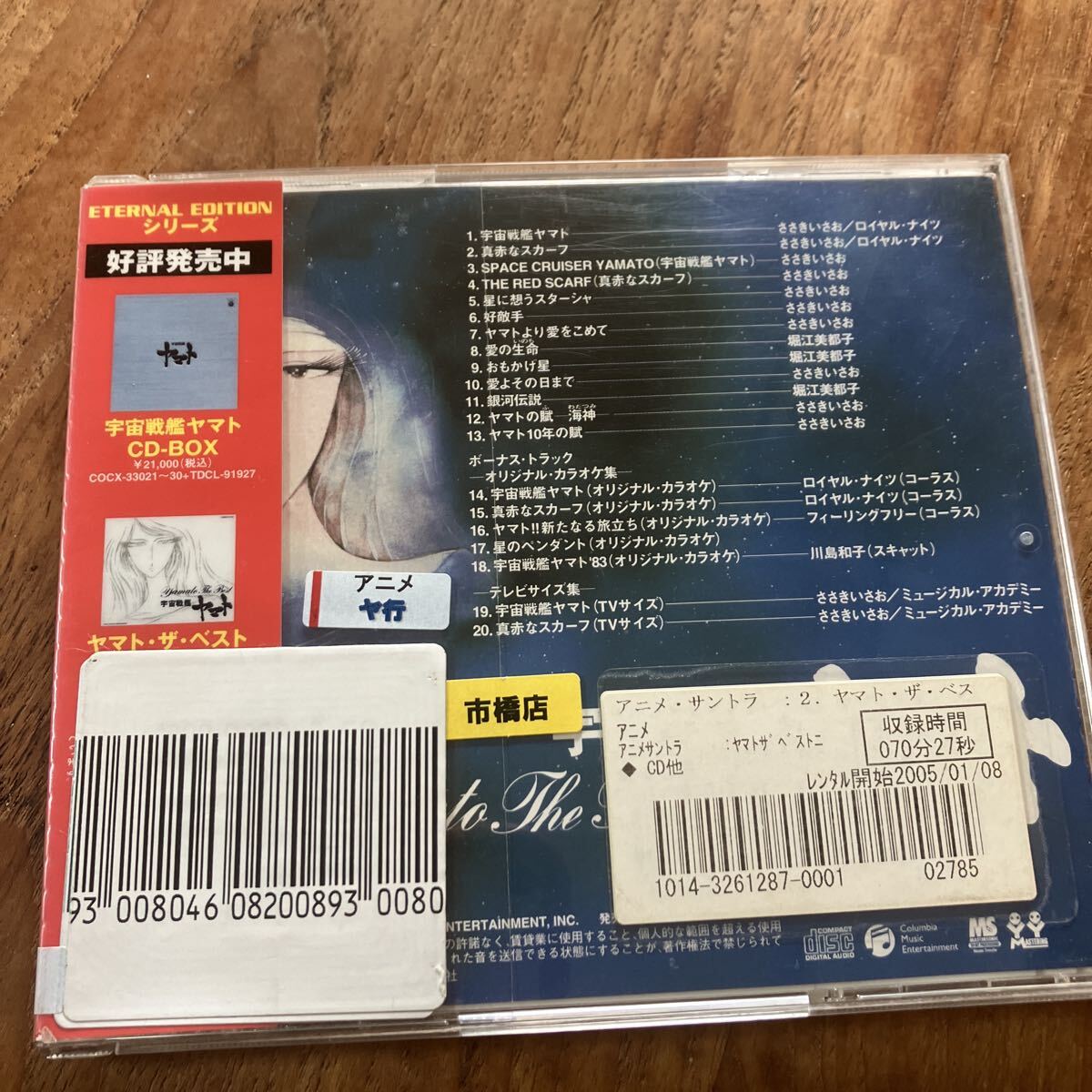 ヤマト・ザ・ベストⅡ ETERNAL EDITION 宇宙戦艦ヤマトボーカルコレクション CD アニメ レンタル_画像2