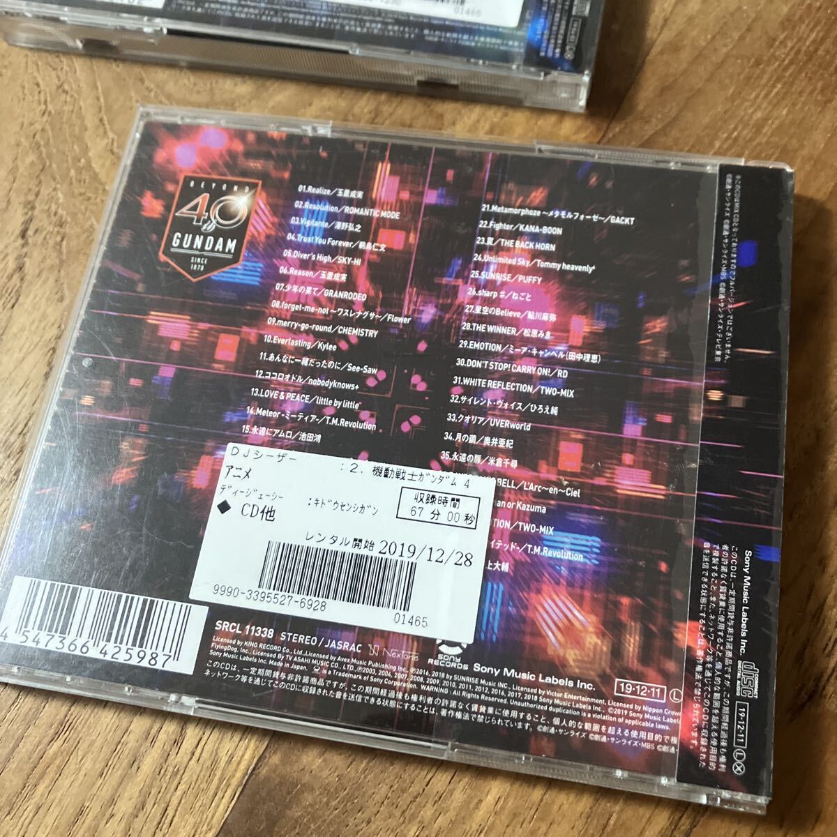 V.A. CD/機動戦士ガンダム 40th Anniversary BEST ANIME MIX セット レンタル_画像8