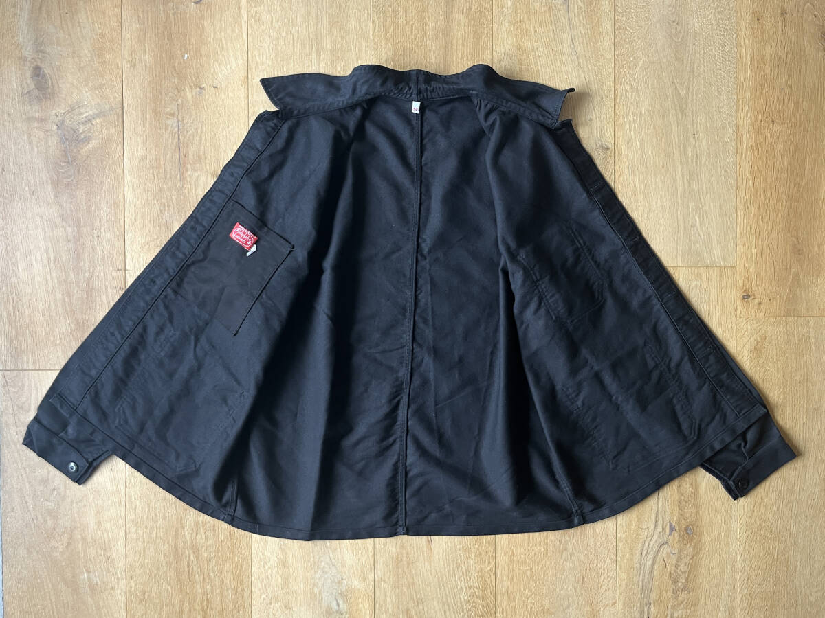 1980年代頃 アドルフラフォンのブラックモールスキンジャケット フランス ヴィンテージ (Black Moleskin France Vintage Adolphe Lafont)_画像7