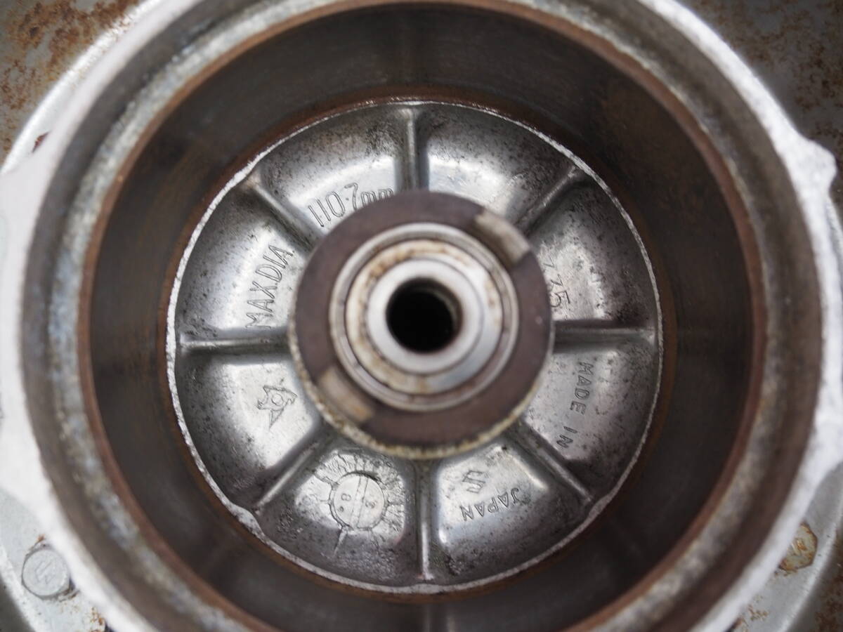 (1台分解) バリ山 !! ドラム測定済(OK) バンバン50 純正 F ホイール ホイル タイヤ RV50 (バンバン) 140XAAP6_画像8