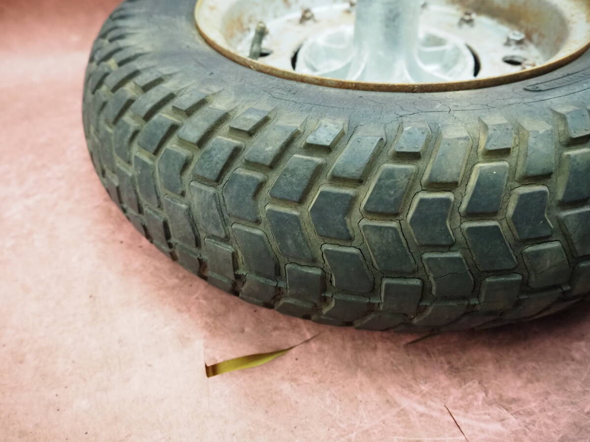 (1台分解) バリ山 !! ドラム測定済(OK) バンバン50 純正 F ホイール ホイル タイヤ RV50 (バンバン) 140XAAP6_画像3