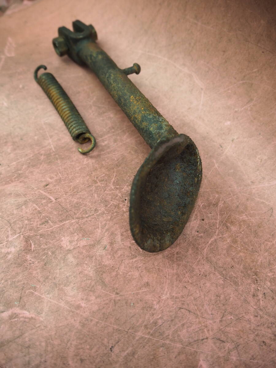 (1台分解) 底穴なし !! ボルト/スプリング付き バンバン50 純正 サイドスタンド RV50 (バンバン) 60XAAP54_画像2