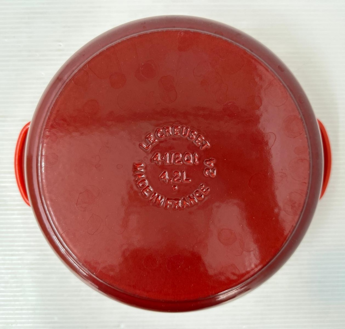 【ハッピー】LE CREUSET ル・クルーゼ ココット・ロンド 24㎝ 両手鍋 (2511182)_画像5