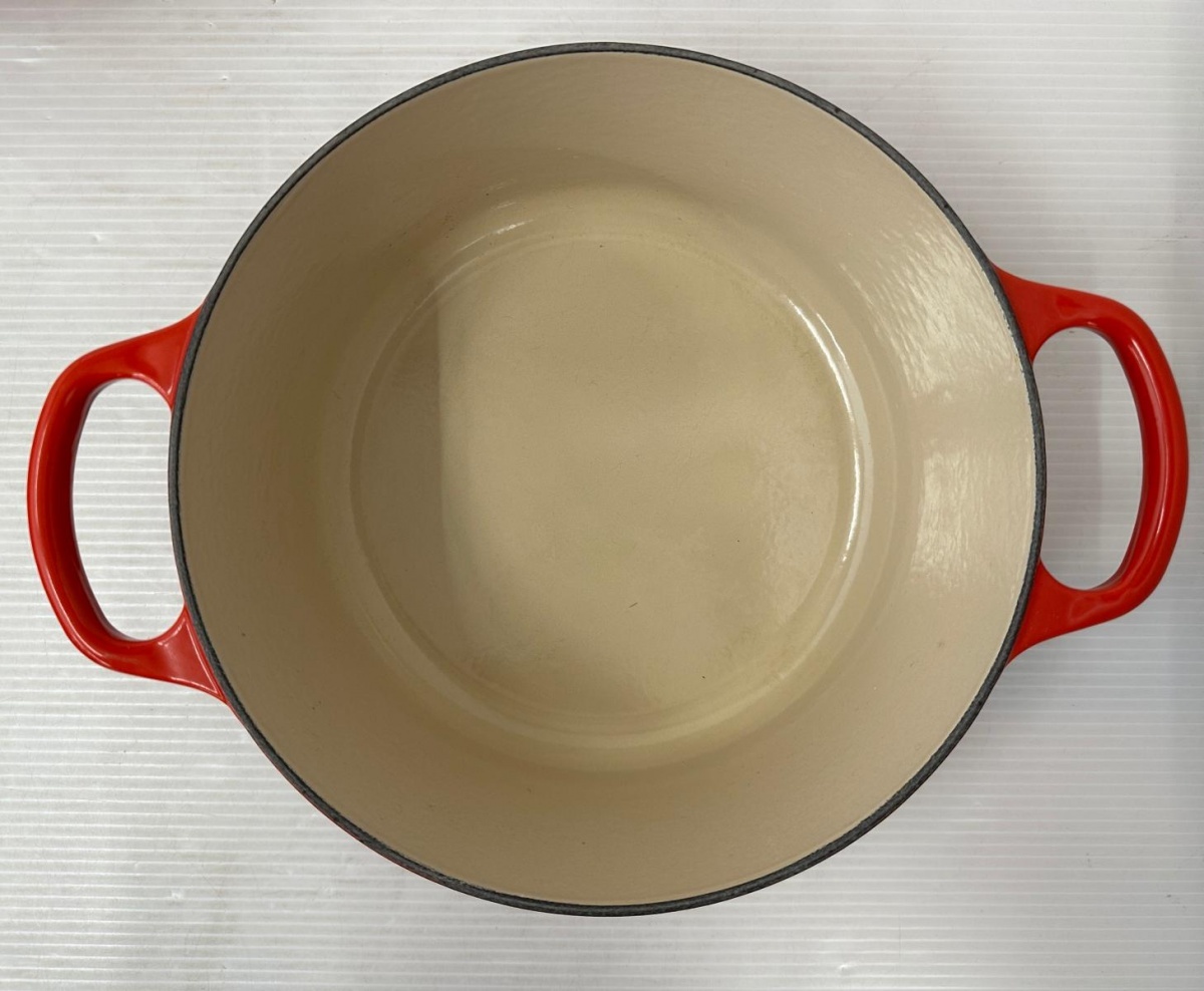 【ハッピー】LE CREUSET ル・クルーゼ ココット・ロンド 24㎝ 両手鍋 (2511182)_画像7