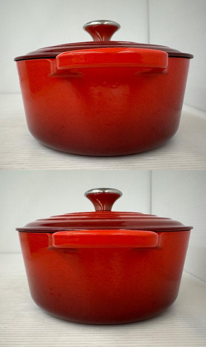 【ハッピー】LE CREUSET ル・クルーゼ ココット・ロンド 24㎝ 両手鍋 (2511182)_画像3