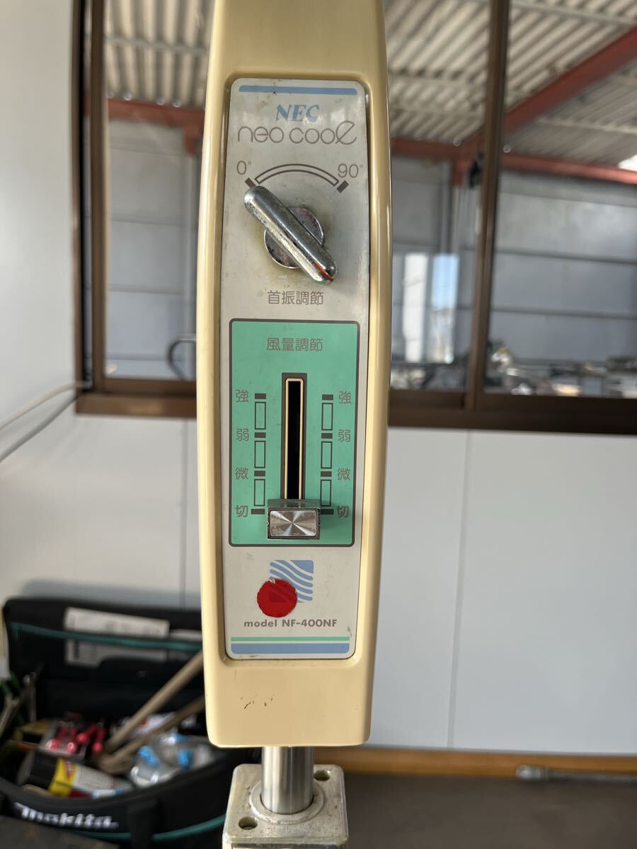  большой вентилятор NEC подлинная вещь вентилятор NF-400NF type Showa Retro рабочий товар 