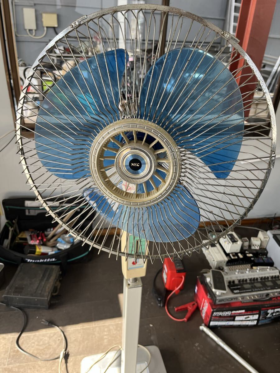  большой вентилятор NEC подлинная вещь вентилятор NF-400NF type Showa Retro рабочий товар 