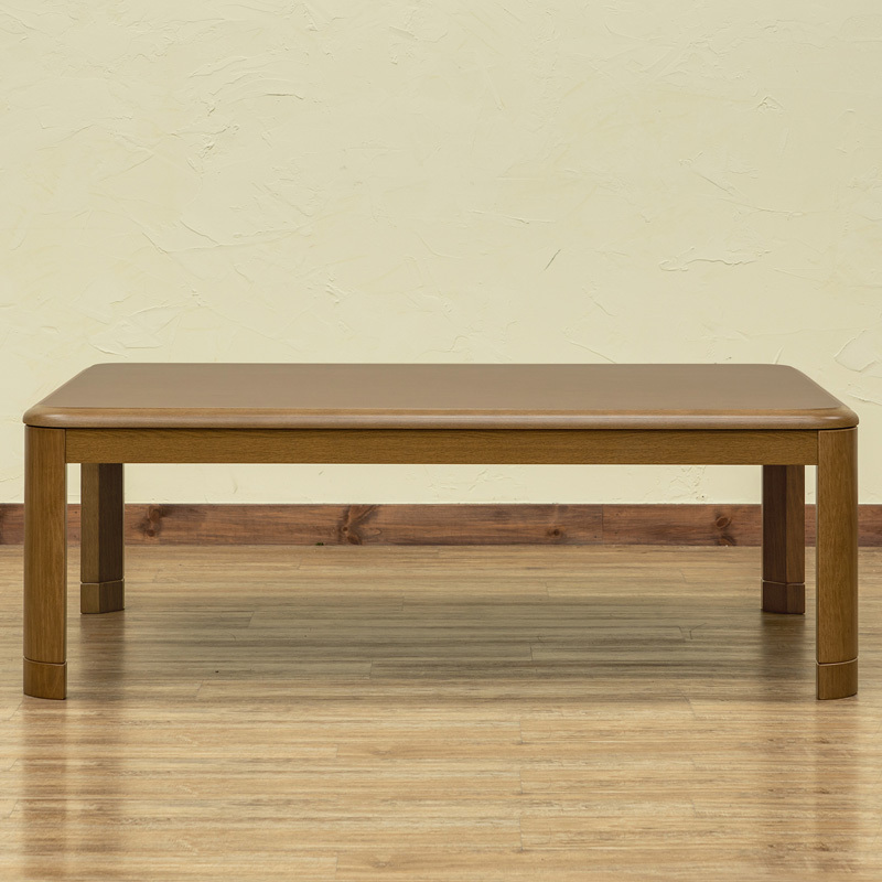 こたつテーブル 120cm 傷に強いUV天板 高さ2段階 継脚式 510W 家具調コタツ ブラウン MYK-120(BR)_画像6