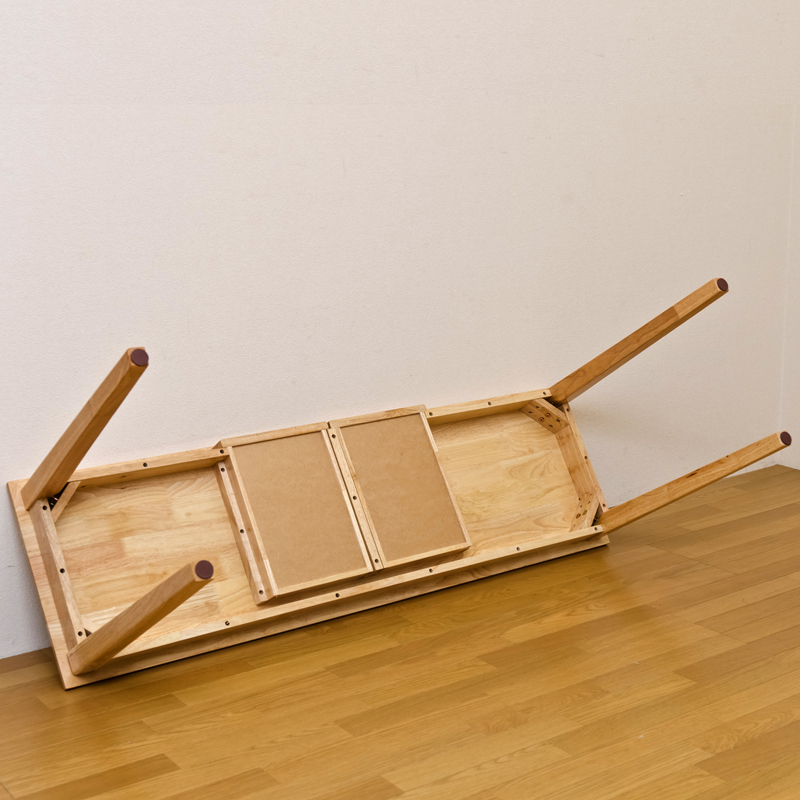 デスク 引き出し付き 平机 150cm幅 150×45cm 長方形 天然木製 テーブル UMT-1545(NA) ナチュラル_画像7