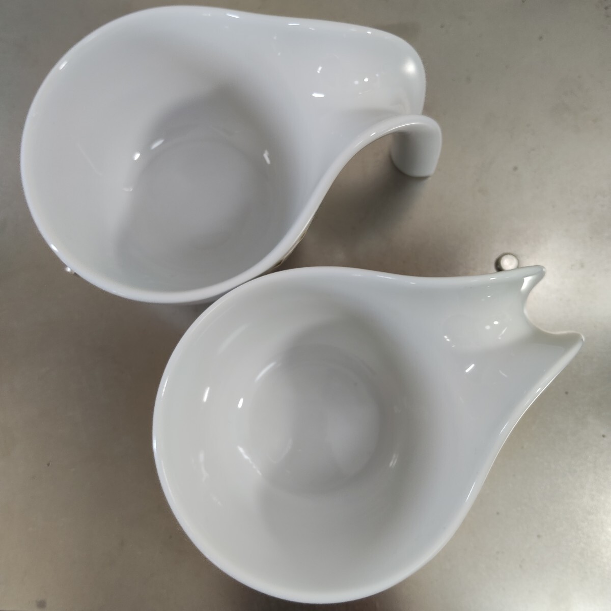 снят с производства редкий Royal Copenhagen ole кружка пара 2 шт. комплект не использовался b крыша Roo tedo plain Ole Jensen белый