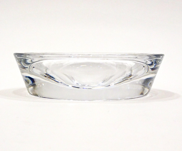 【質コニシ】【BVLGARI/ブルガリ】灰皿 クリスタルガラス クリア ラウンド 丸型 箱付き 中古 美品 インテリア 雑貨【送料込み】m0224m_画像3