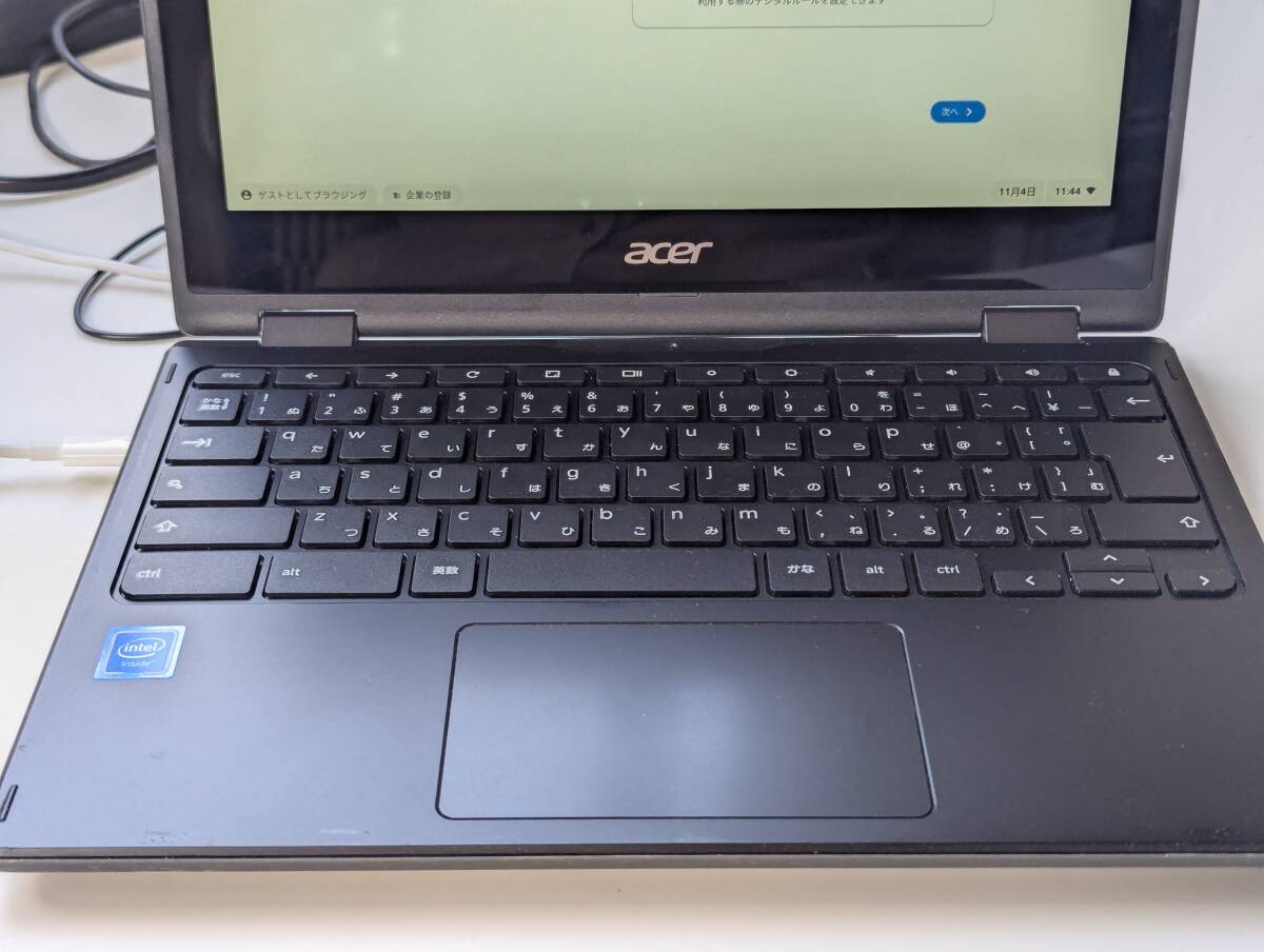 ACER Chromebook R752 series N18Q6 ноутбук подтверждение рабочего состояния OK батарея привод ( осталось 0 час отображать ) корпус только 202508161120