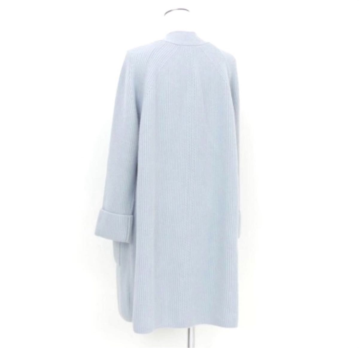 週末値下★女優さんも購入★美品★ FOXEY カシミヤ 100% ニット コート ロング カーディガン 38 40 42 DM 掲載品★大人気即完売 フォクシー_画像4