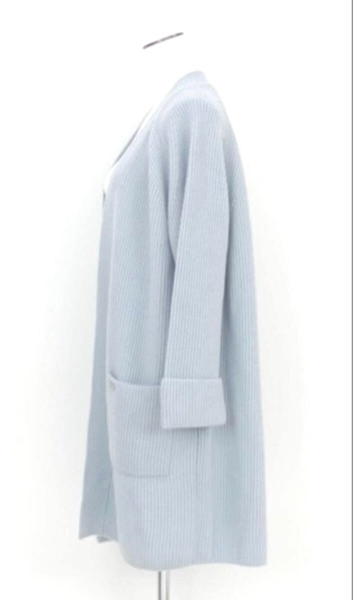週末値下★女優さんも購入★美品★ FOXEY カシミヤ 100% ニット コート ロング カーディガン 38 40 42 DM 掲載品★大人気即完売 フォクシー_画像3