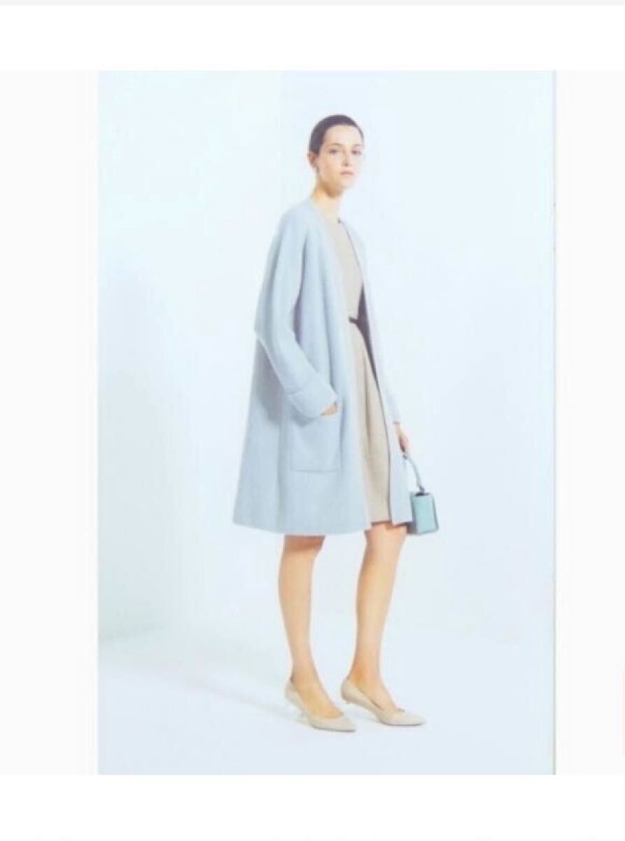 週末値下★女優さんも購入★美品★ FOXEY カシミヤ 100% ニット コート ロング カーディガン 38 40 42 DM 掲載品★大人気即完売 フォクシー_画像1