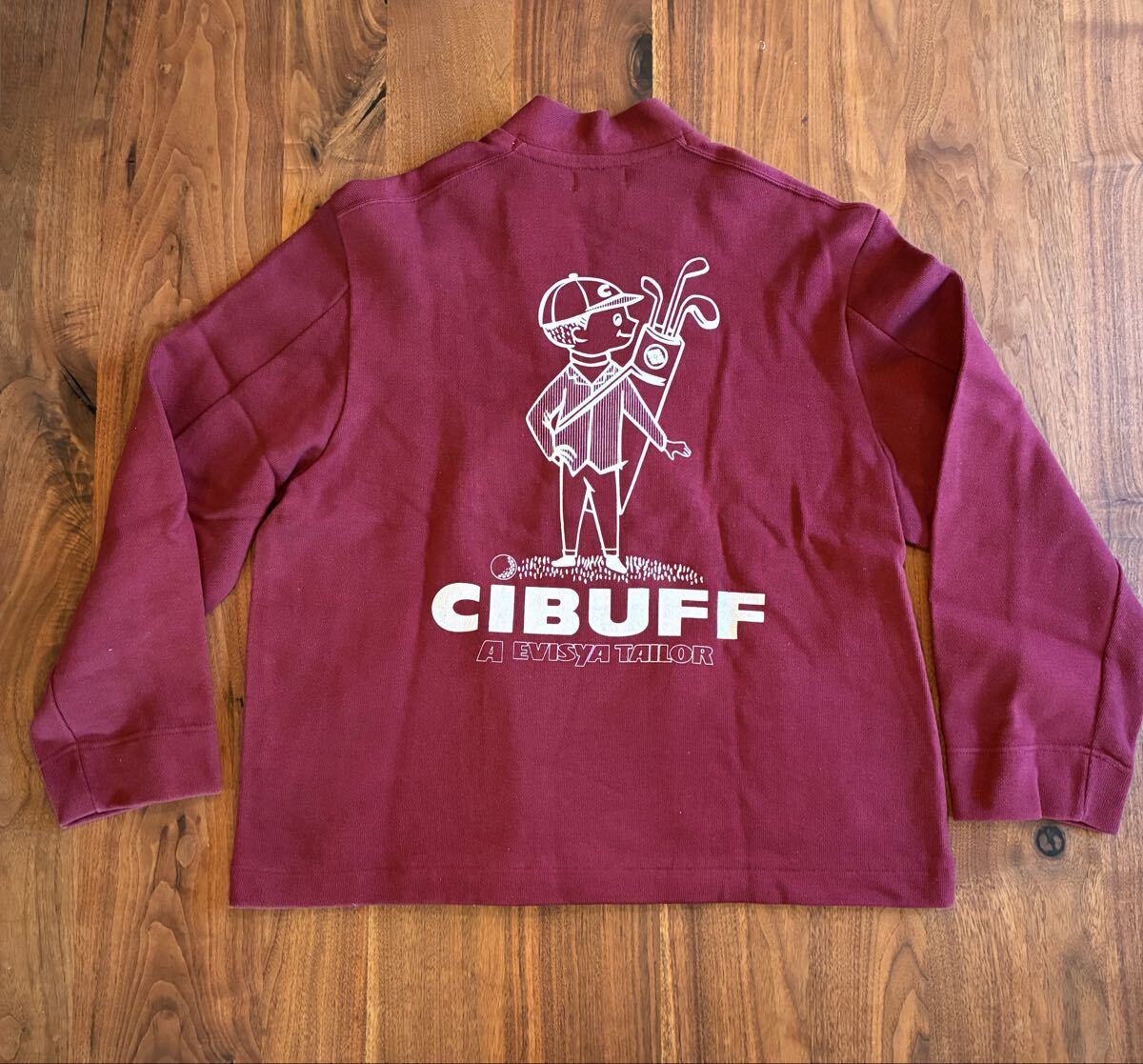 【新品、超希少品】エヴィス evisu CIBUFF シバフくん カーディガン サイズL 身幅58cm 着丈62cm YAMANE 山根英彦_画像1