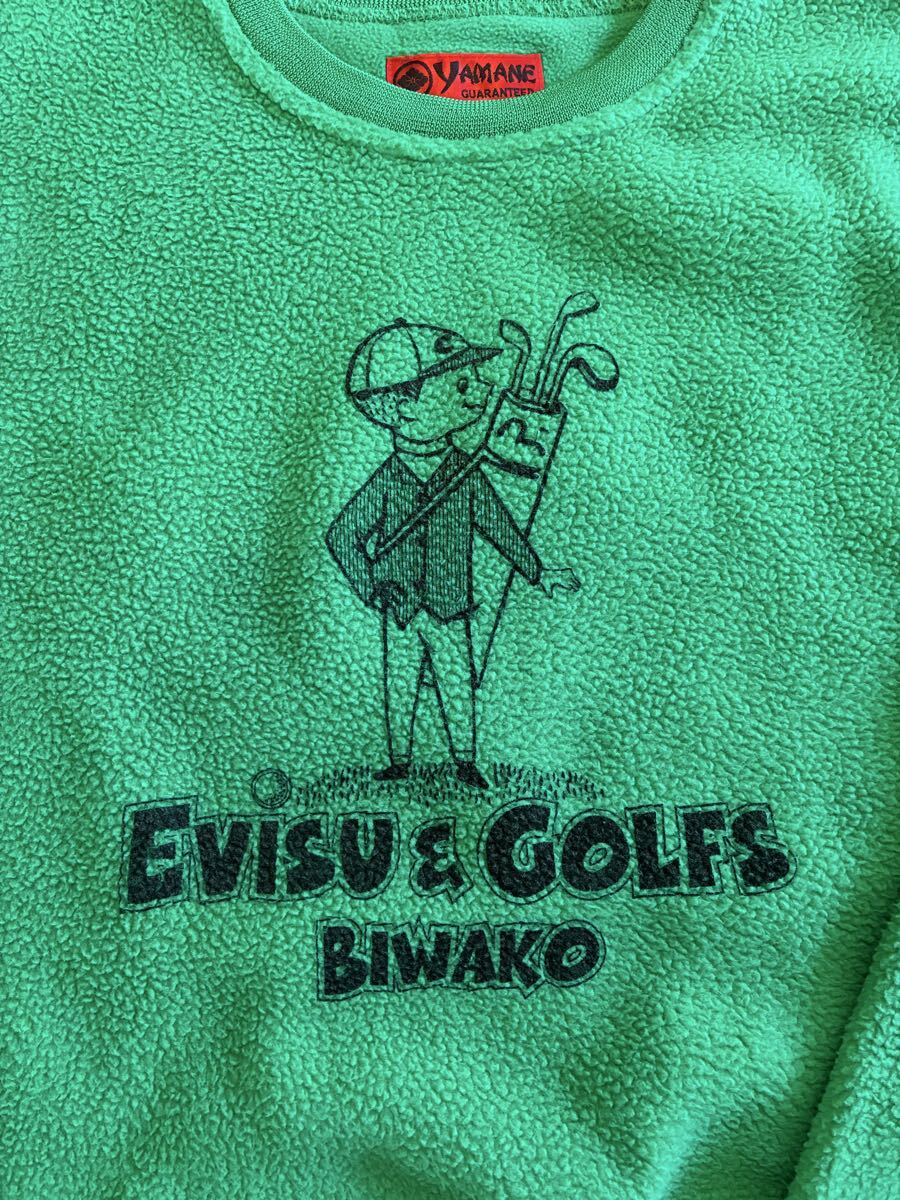 【新品】エヴィス　evisu スウェット　トレーナー　サイズ40 ゴルフ　山根英彦　YAMANE CIBUFF シバフくん　サイズＬ_画像2
