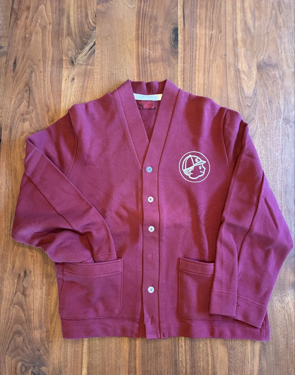 【新品、超希少品】エヴィス evisu CIBUFF シバフくん カーディガン サイズL 身幅58cm 着丈62cm YAMANE 山根英彦_画像2