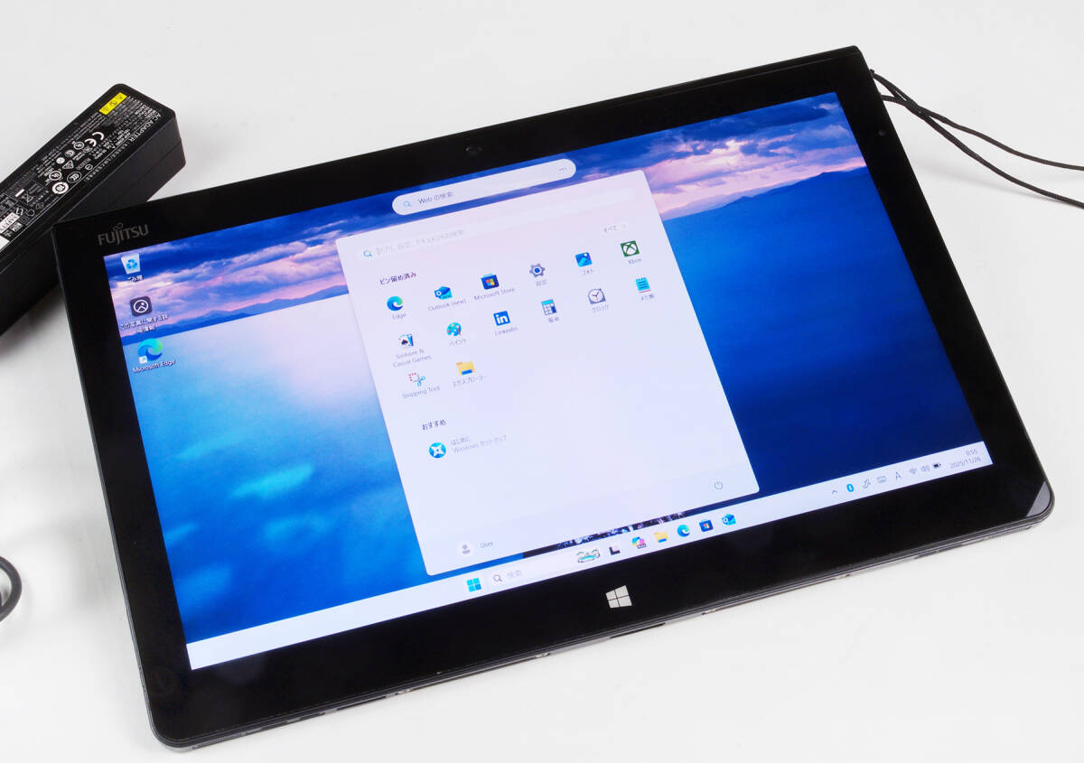FUJITSU ARROWS Tab corei5(4300U) Mem4GB SSD128GB 無線LAN+Bluetooth Win11Pro64bit 25H2 タッチパネルFHD タッチペン付_画像1