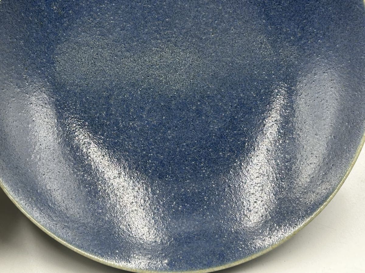 明時代中皿 大明萬年製 明時代 中國古美術 皿 茶道具 陶器 茶碗 唐物 長 14cm_画像8