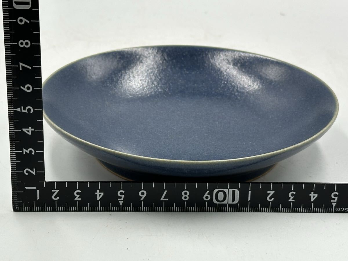 明時代中皿 大明萬年製 明時代 中國古美術 皿 茶道具 陶器 茶碗 唐物 長 14cm_画像10