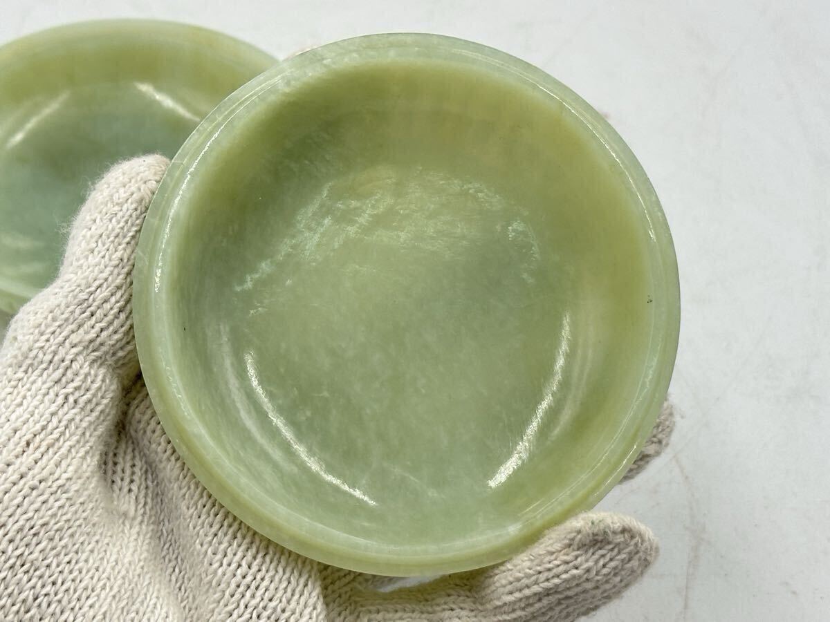 砡香合 龍彫刻 箱付 天然石 中国美術 時代物 香道具 書道 蓋物 砡雕刻 玉製物 唐物 砡石_画像7