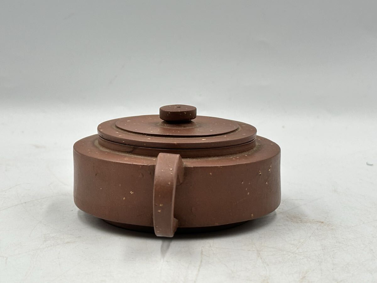 紫砂茶壷 朱泥急須 單孔茶壷 煎茶道具 茶器 中国美術 中国古玩 在銘 唐物 清時代 中國古美術_画像5