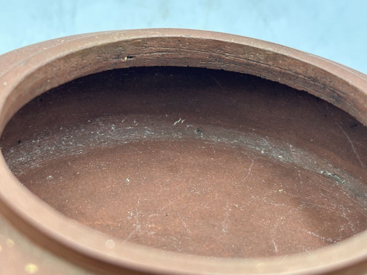 紫砂茶壷 朱泥急須 單孔茶壷 煎茶道具 茶器 中国美術 中国古玩 在銘 唐物 清時代 中國古美術_画像9