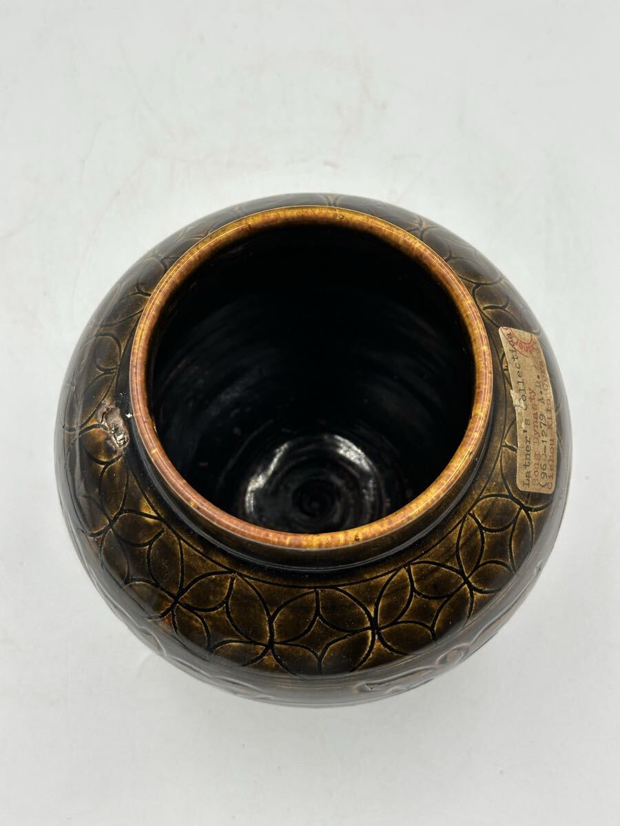 中國磁州花瓶 花器 壺 置物 花入 古美術 時代物 骨董品 中國古美術 唐物_画像6