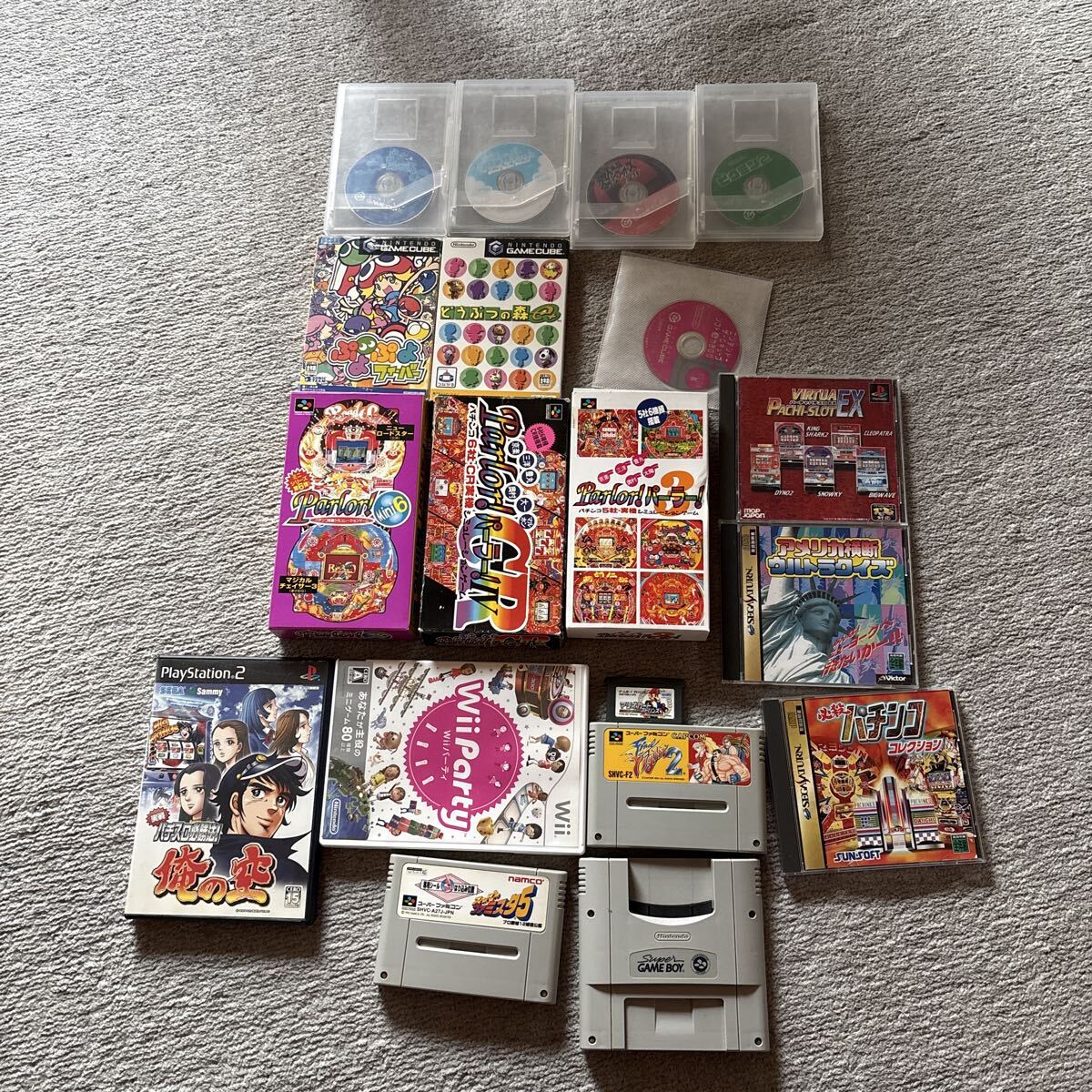 ゲームソフト詰め合わせ　ジャンク　 スーパーファミコン ゲームキューブ　セガサターン　ps2 などなど_画像1