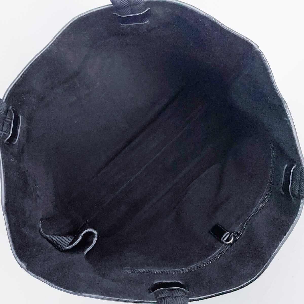 1 иен # не использовался класс # иллюзия. замечательная вещь # бесформенный нет # супер редкий дизайн #PRADA Prada большая сумка бизнес A4 мужской женский кожа черный чёрный 