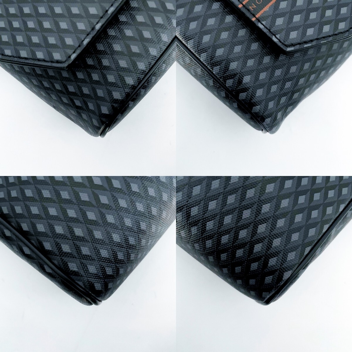 1円■新品同様■現行品■超希少デザイン■型崩れ無し■dunhill ダンヒル メッセンジャーバッグ ショルダー ビジネス メンズ レザー PVC_画像6