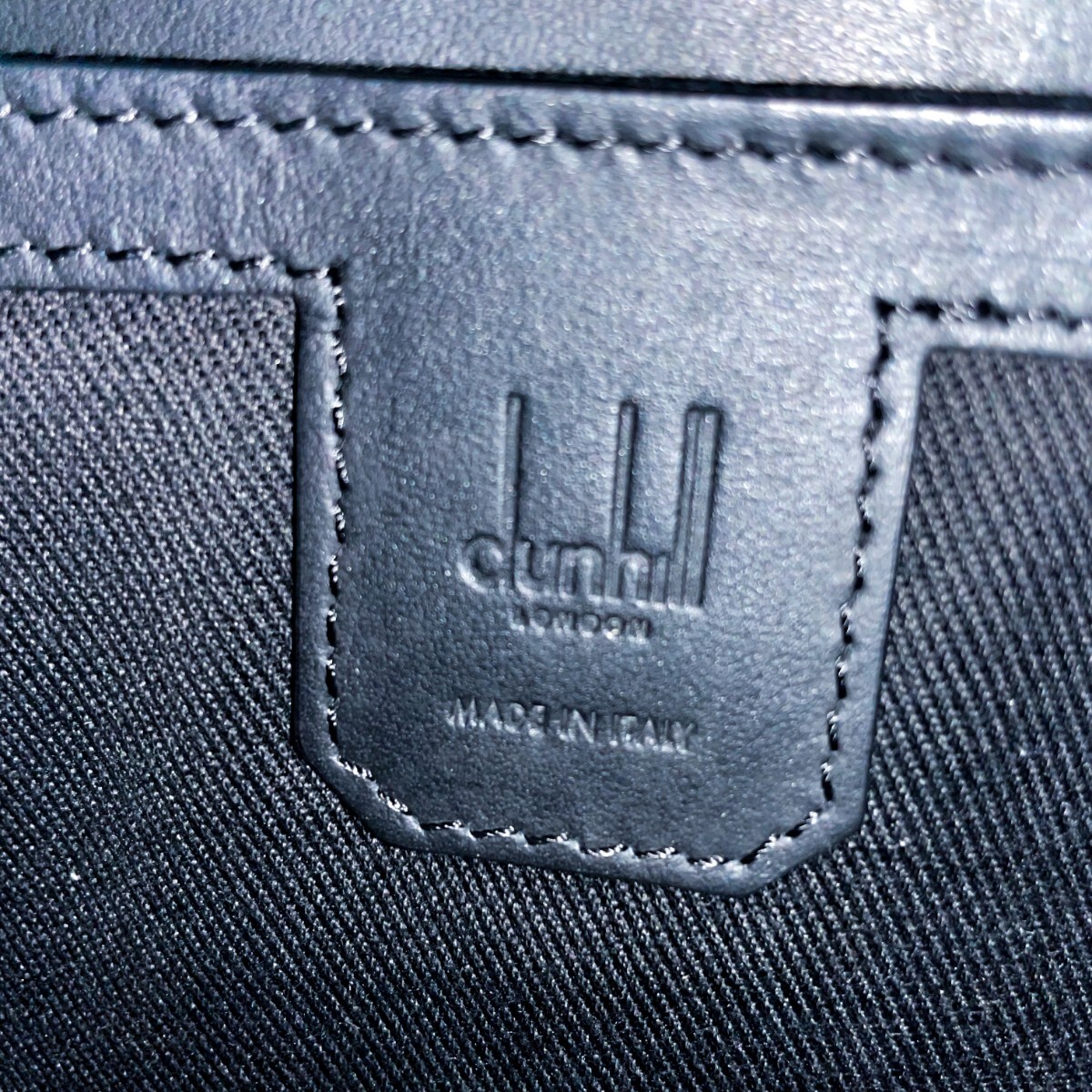 1円■新品同様■現行品■超希少デザイン■型崩れ無し■dunhill ダンヒル メッセンジャーバッグ ショルダー ビジネス メンズ レザー PVC_画像10