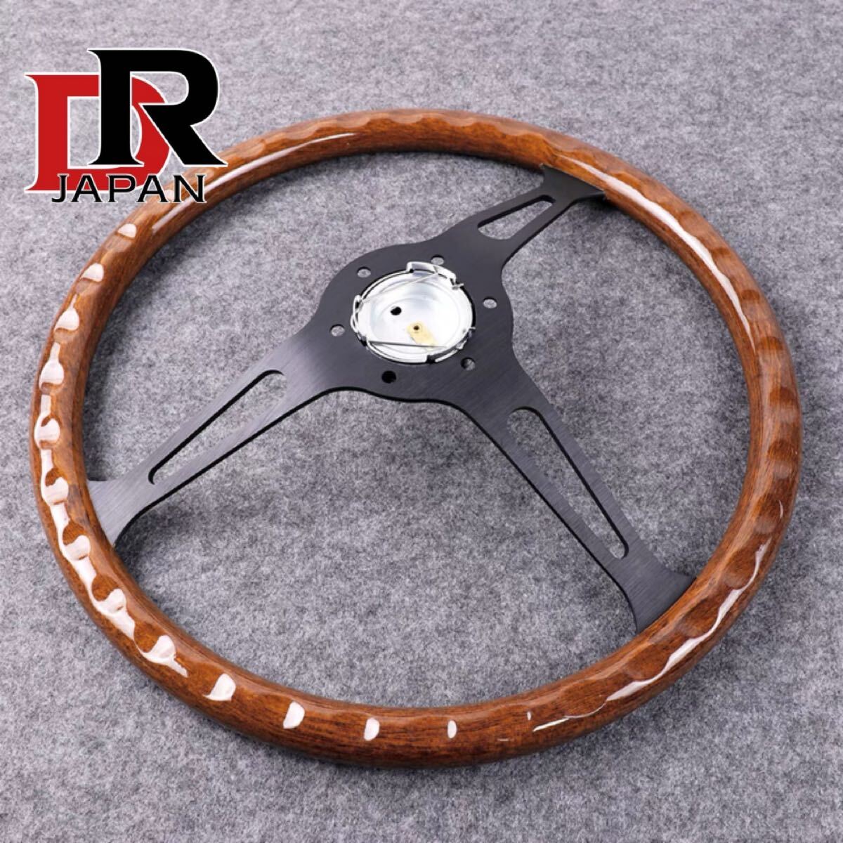 NARDI ナルディ クラシック ウッド ポリッシュ ステアリング 車 ハンドル 15インチ_画像3