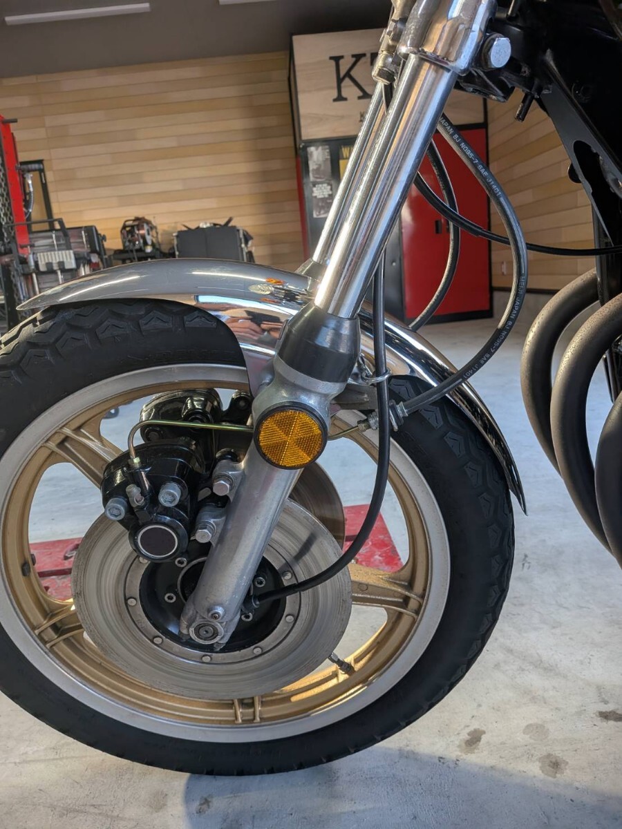 カワサキZ1.Z2 加工フロントフェンダー(ヤレ仕様)_画像9