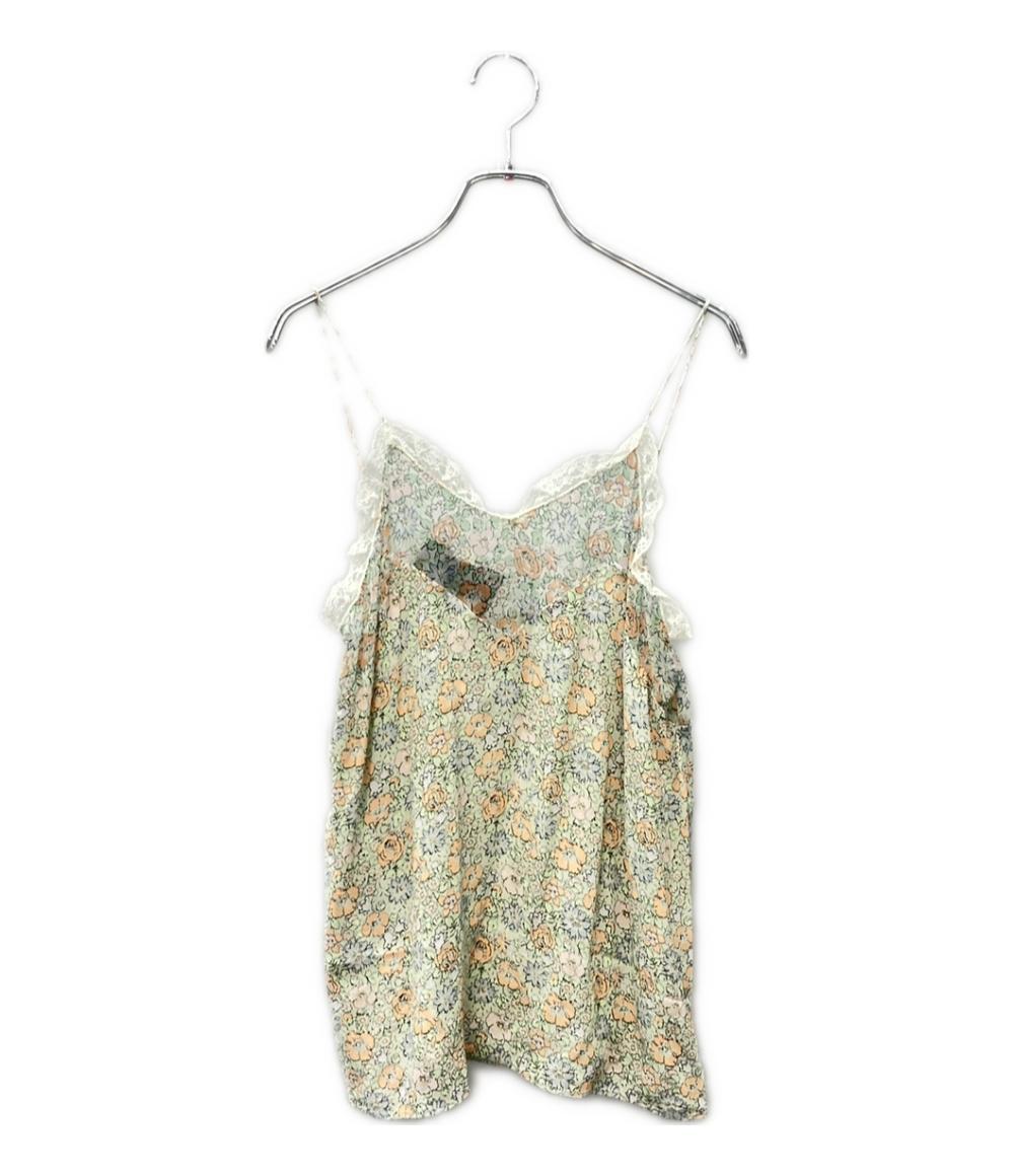 美品 グッチ キャミソール 花柄 シルク レディース SIZE 38 (S) GUCCI_画像1